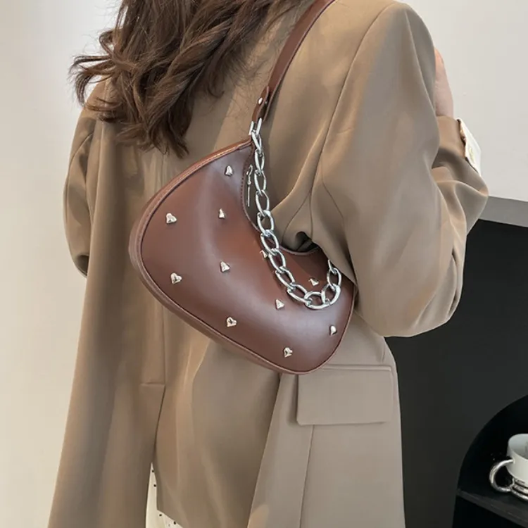 LETOO PU Shoulder Bag Women's Black/Pink/Brown/Red-13