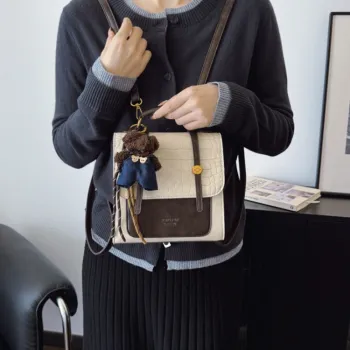LETOO PU Backpack Women's Coffee/Beige/Black/Red/Brown