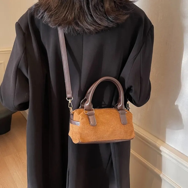 LETOO PU Pillow Bag, Boston Bag, Shoulder Bag, Crossbody Bag, Handbag Women's Black/Brown/Khaki/Burgundy-6