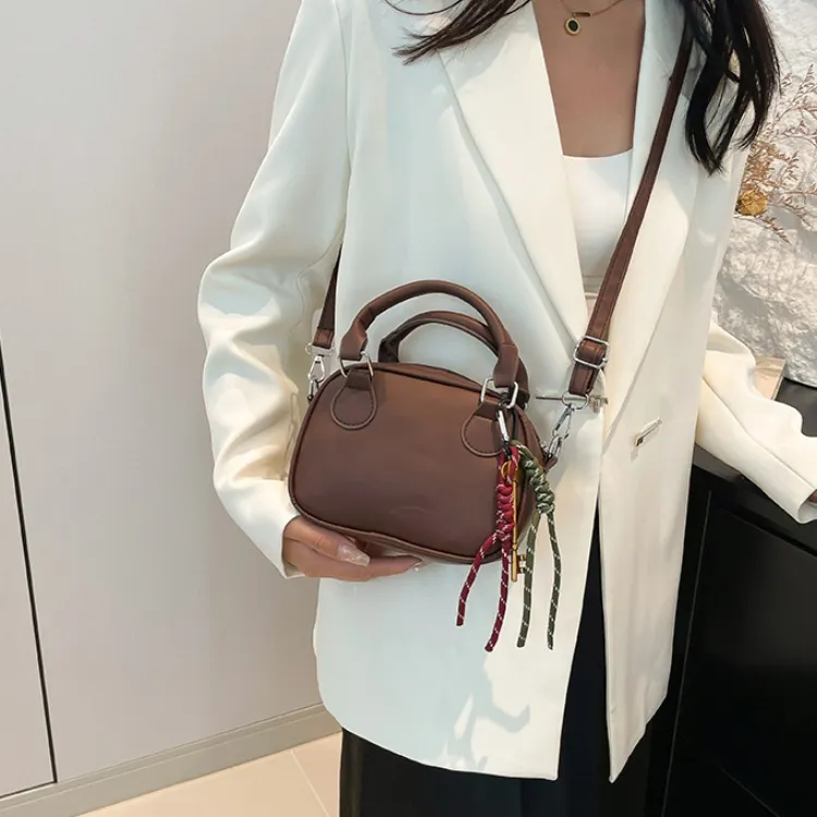 LETOO PU Maillard Style Minimalist Crossbody Bag Regular Women's Multicolor-1