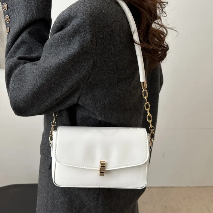 LETOO PU Shoulder Bag Regular Women's Coffee Black White Khaki-10