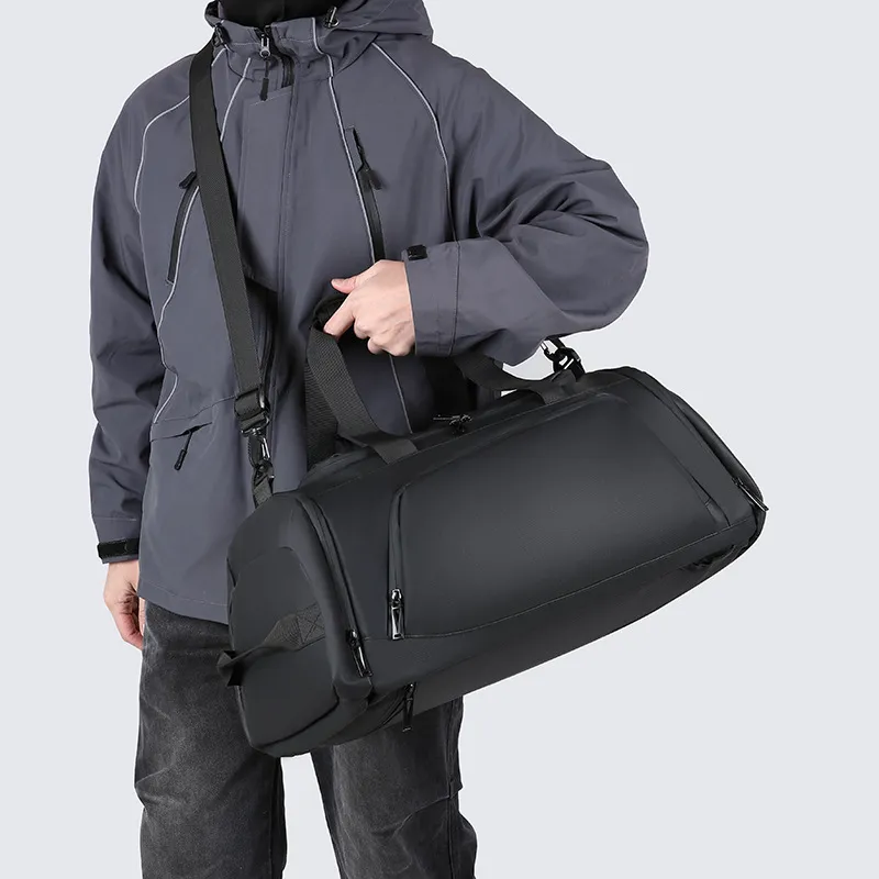 LETOO Oxford Travel Bag Men's Gray/Black-5