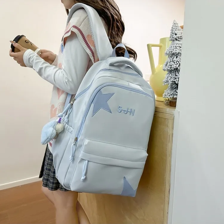 LETOO Nylon Backpack Unisex Multicolor-3