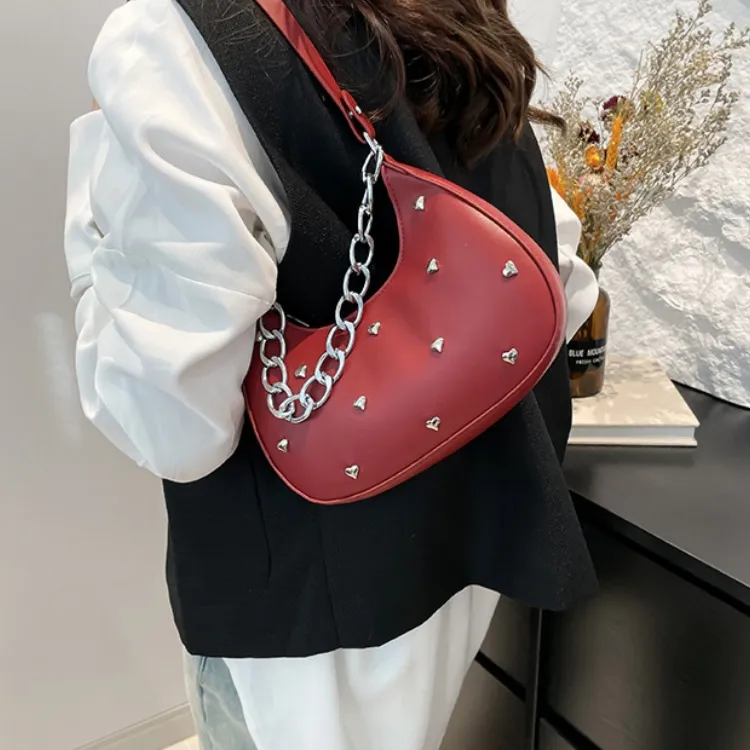 LETOO PU Shoulder Bag Women's Black/Pink/Brown/Red-20