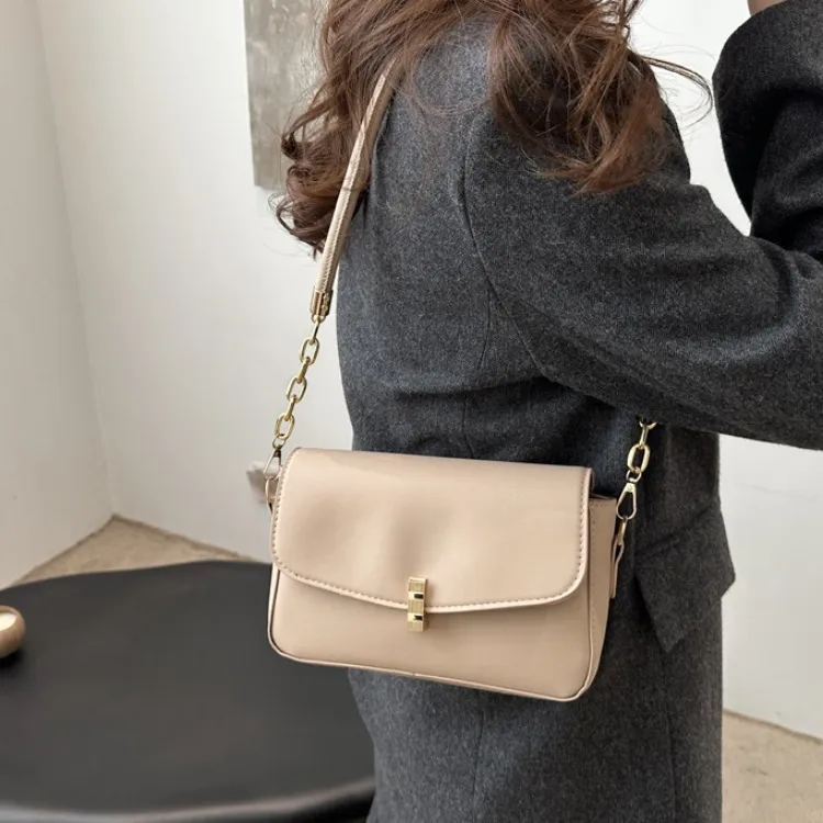 LETOO PU Shoulder Bag Regular Women's Coffee Black White Khaki-13