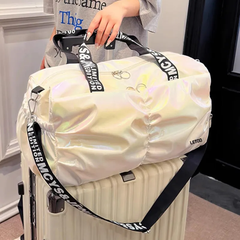 LETOO Oxford Fitness Yoga Travel Bag Unisex Pearl White-1