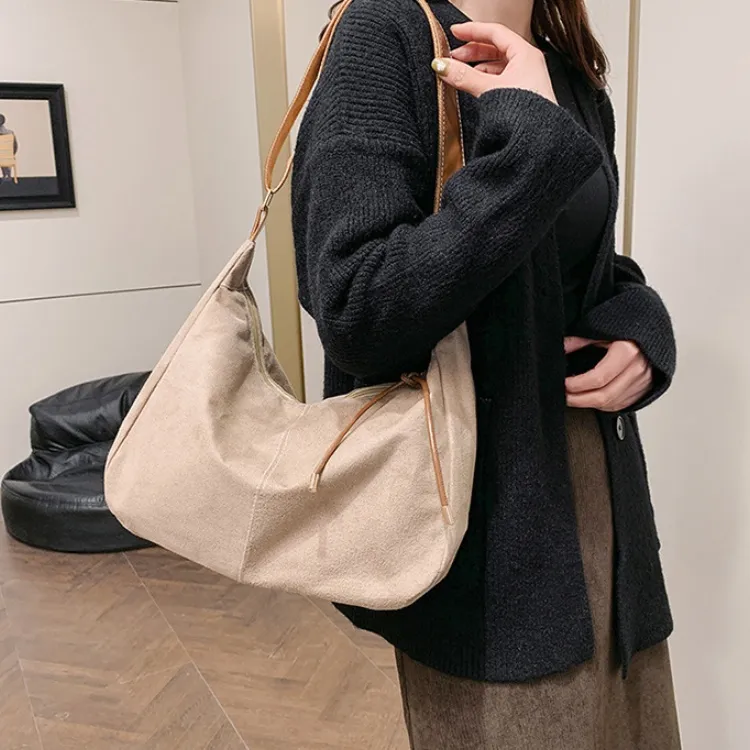 LETOO Suede Shoulder Bag Crossbody Bag Women's Multicolor-12