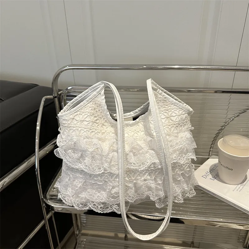 LETOO Polyester Shoulder Bag Women's White-3