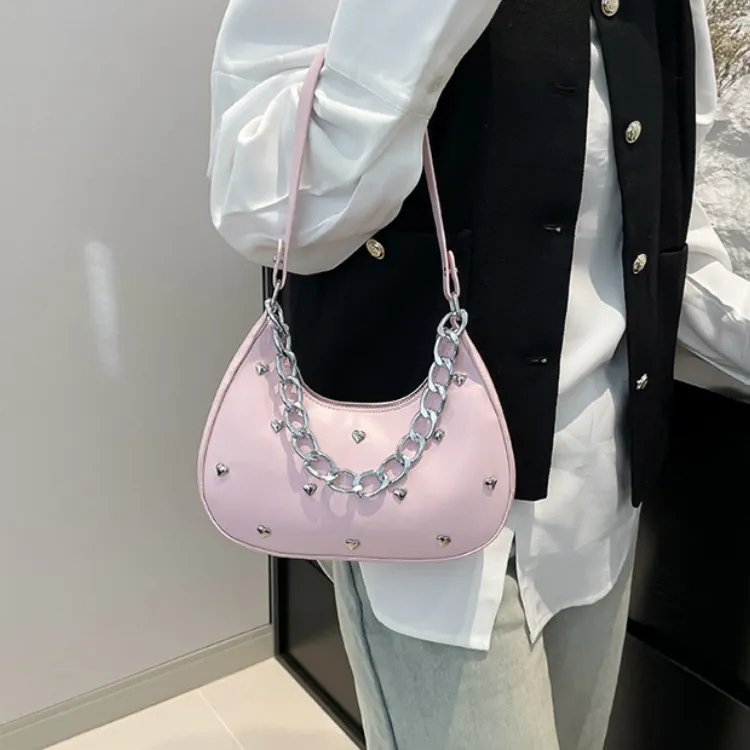 LETOO PU Shoulder Bag Women's Black/Pink/Brown/Red-6