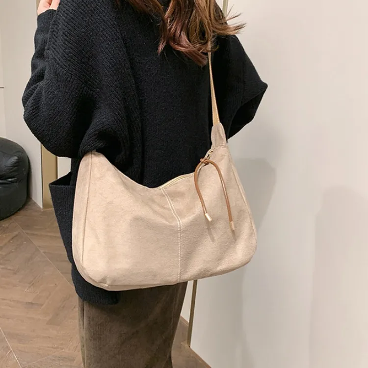 LETOO Suede Shoulder Bag Crossbody Bag Women's Multicolor-13