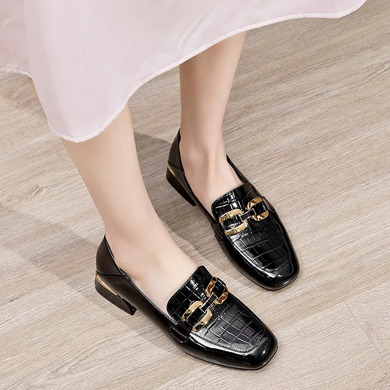Guci Tianlun Loafers Women's Black-2