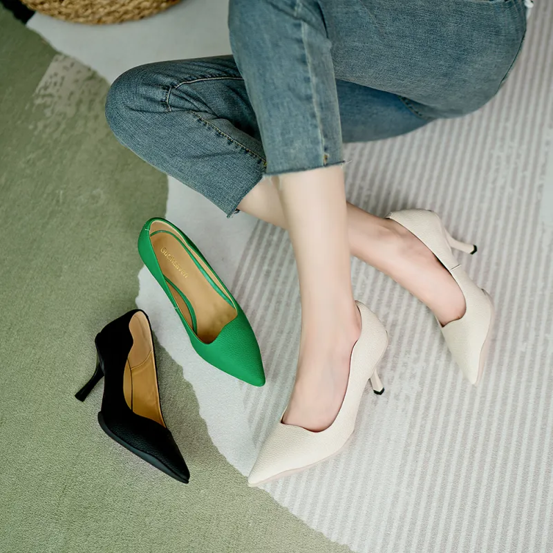 Guci Tianlun GuQiheAven Slim Heel High Heels 7cm Women's-23