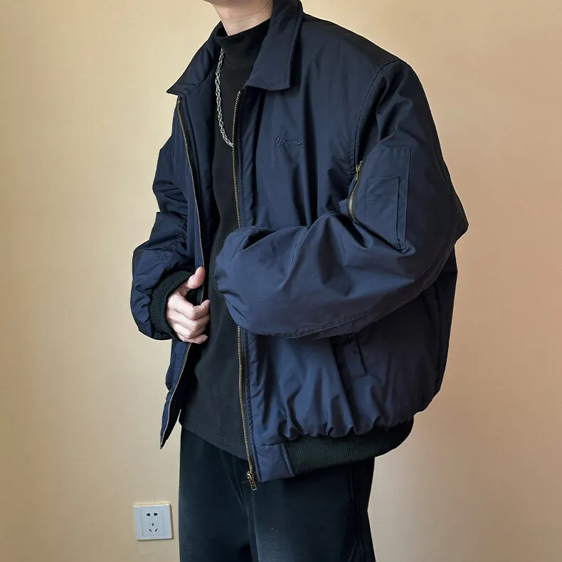 RKVC Jackets Coats Unisex Navy Blue-2