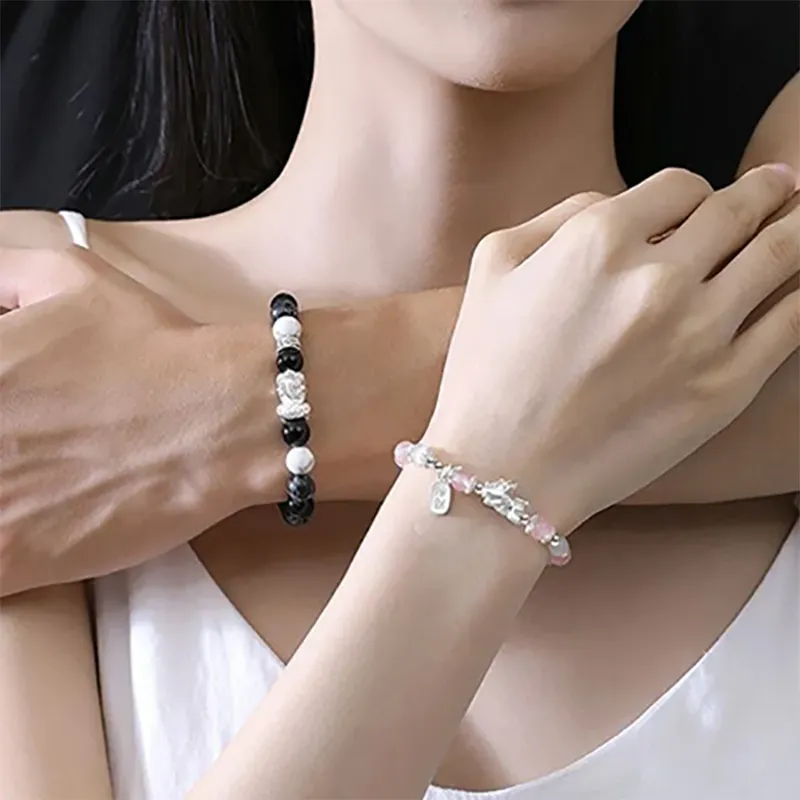 Zhongzhao Jewelry Obsidian Jade Bracelets Unisex-3