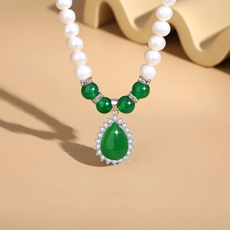Zhongzhao Jewelry Agate Necklaces Unisex-1