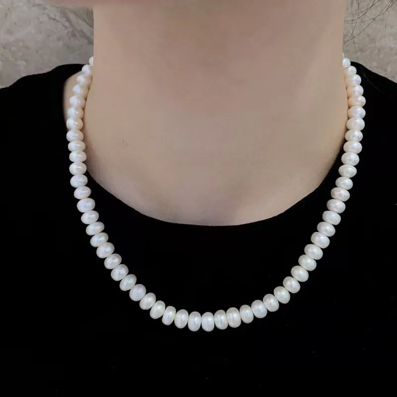 Zhongzhao Jewelry Pearl Necklaces Unisex-5