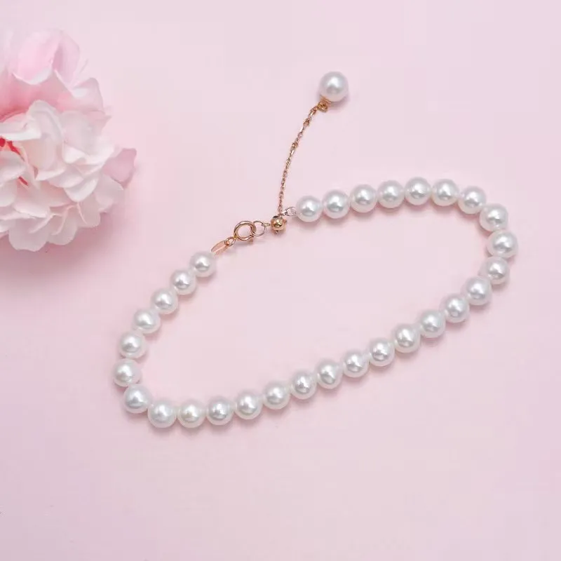 Zhongzhao Jewelry Pearl Bracelets Unisex-1