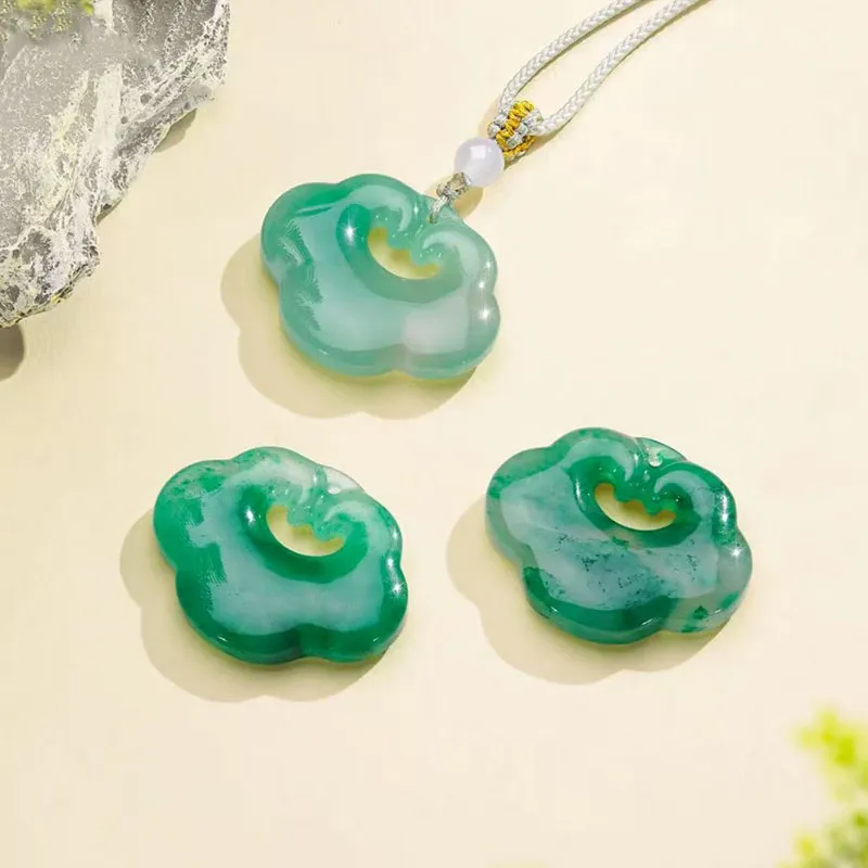 Zhongzhao Jewelry African Emerald Necklaces Unisex-1
