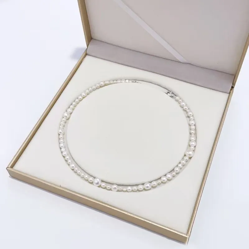 Zhongzhao Jewelry Pearl Necklaces Unisex-5