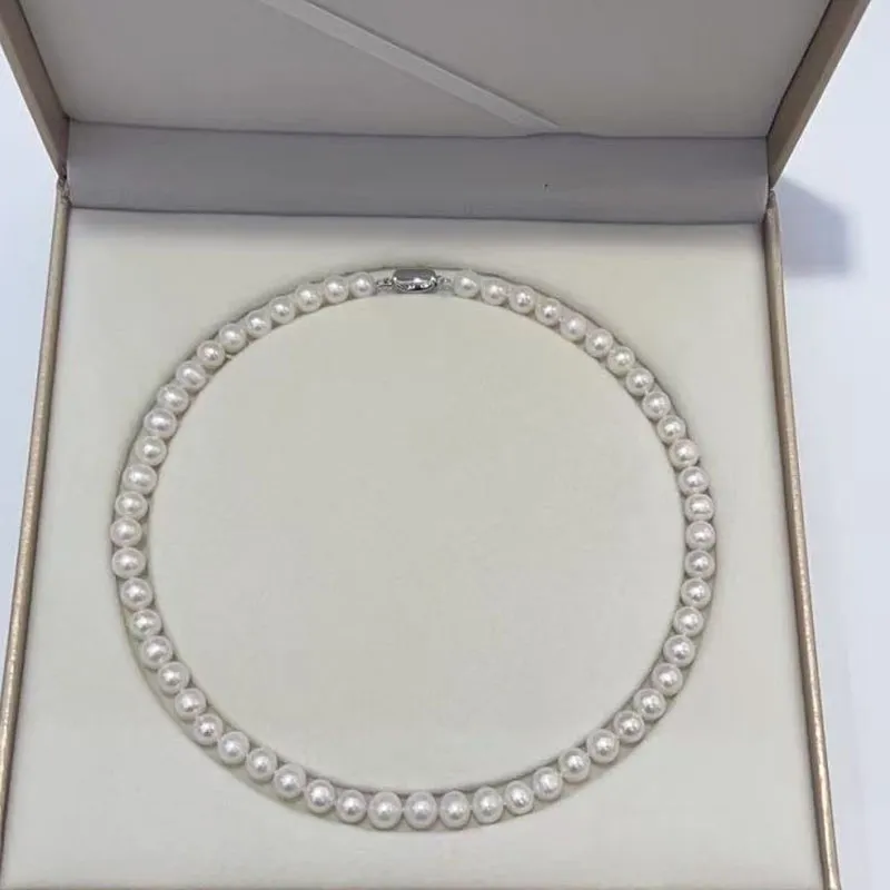 Zhongzhao Jewelry Pearl Necklaces Unisex-3