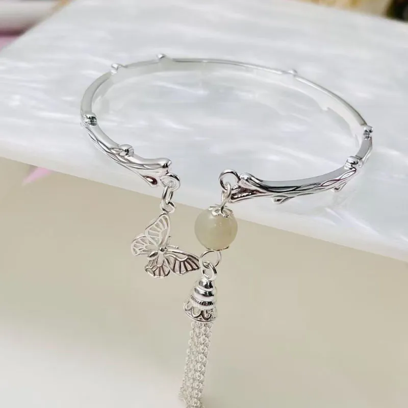 Zhongzhao Jewelry 999 Fine Silver Sterling Silver Bracelets Unisex-5