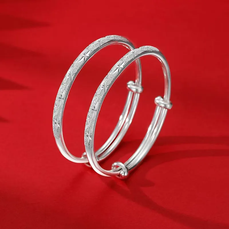Zhongzhao Jewelry S999 Fine Silver Bangles Kids'-2