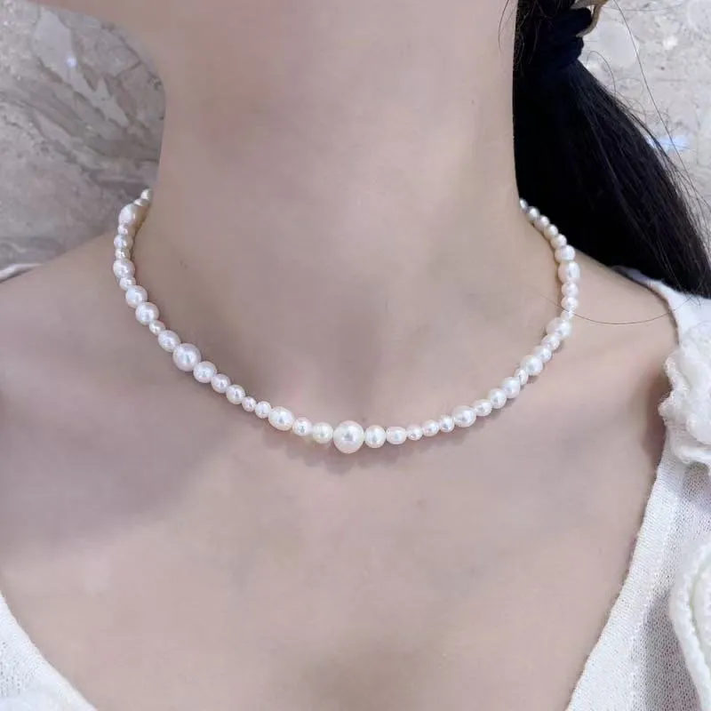 Zhongzhao Jewelry Pearl Necklaces Unisex-3