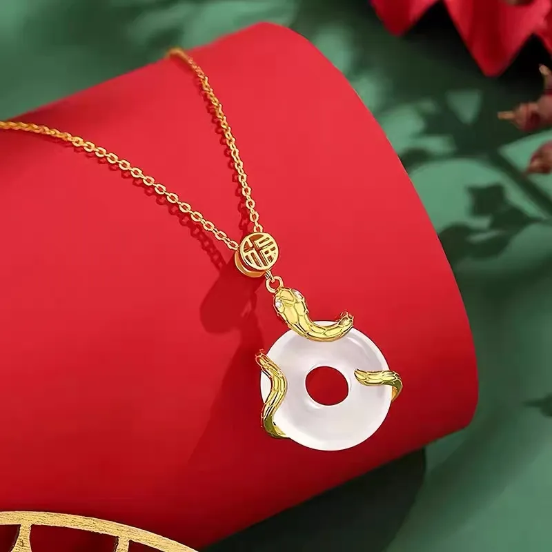 Zhongzhao Jewelry Chalcedony Necklaces Unisex-1