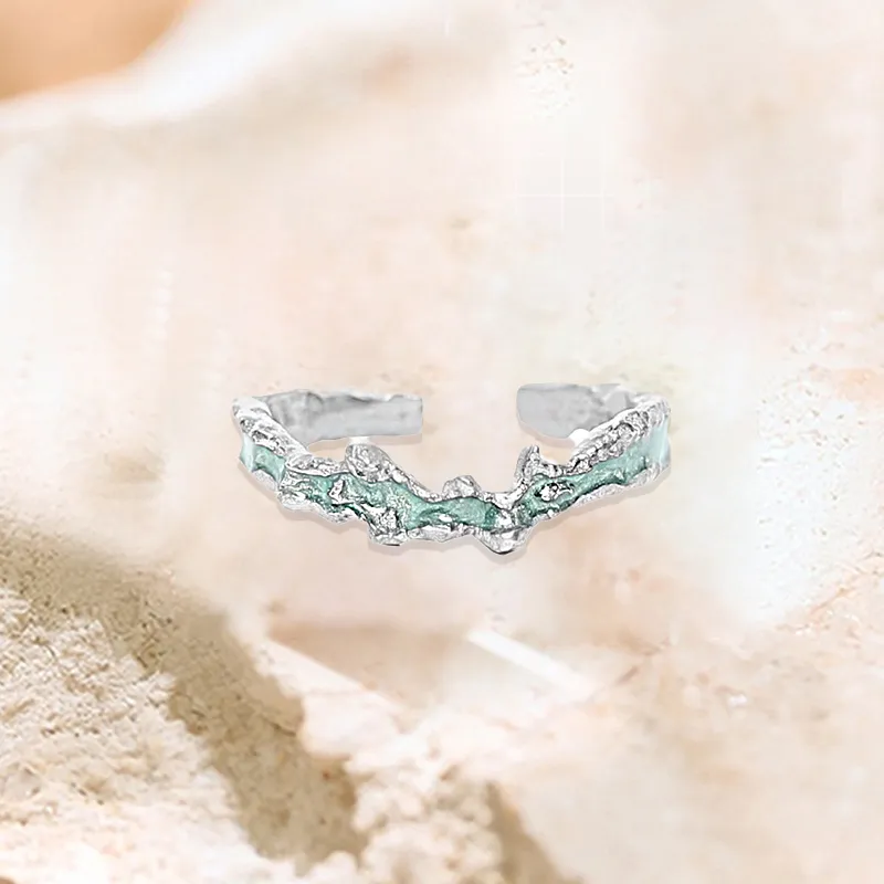 Zhongzhao Jewelry S925 Silver, Enamel Rings Unisex-1