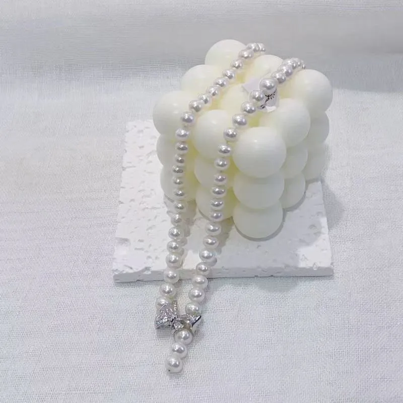 Zhongzhao Jewelry Pearl Necklaces Unisex-1