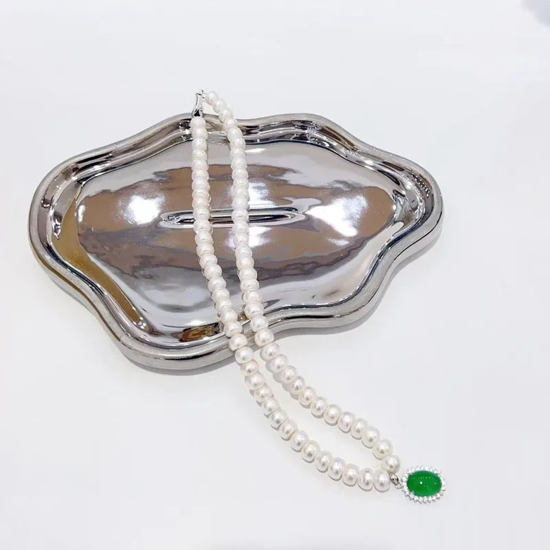 Zhongzhao Jewelry Pearl Necklaces Unisex-1