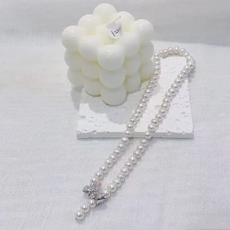 Zhongzhao Jewelry Pearl Necklaces Unisex-3