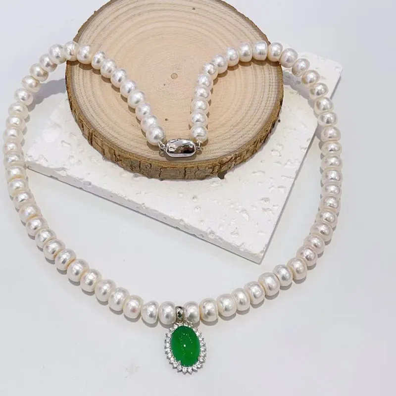 Zhongzhao Jewelry Pearl Necklaces Unisex-4