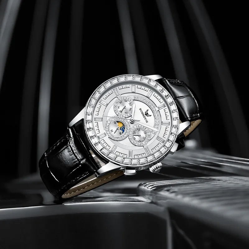 ROERDUM Super Master Collection Cool Play Mechanical Movement Watch Men's Watches White Dial-4