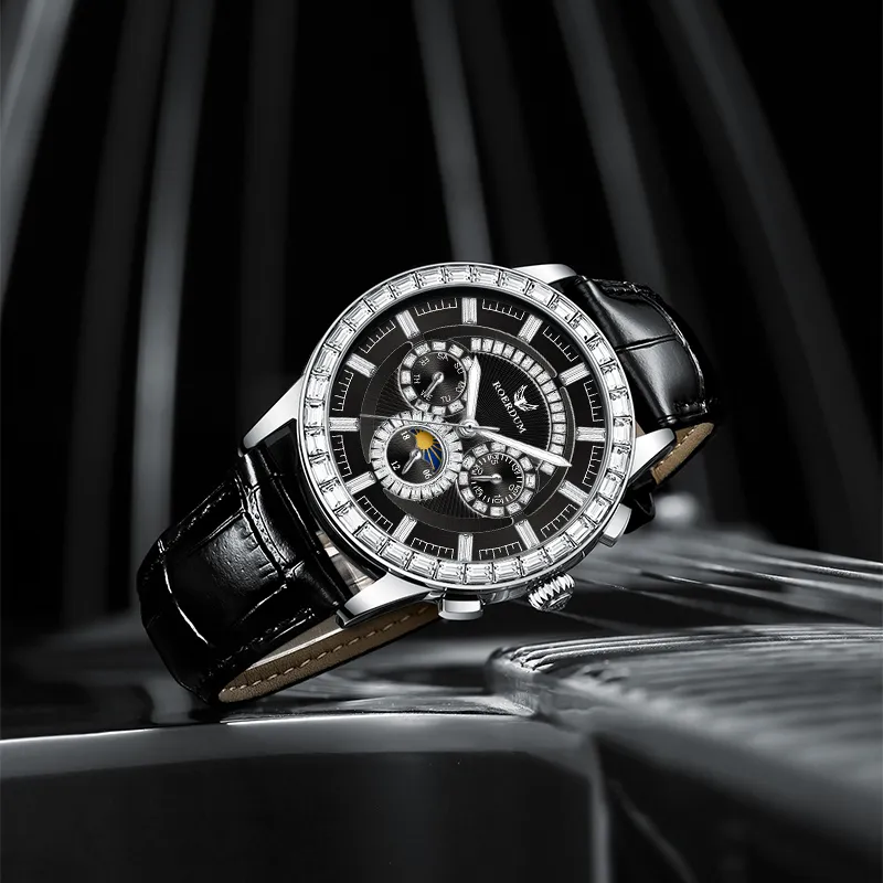 ROERDUM Super Master Collection Cool Play Mechanical Movement Watch Men's Watches White Dial-8
