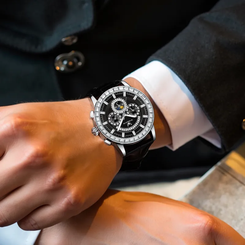 ROERDUM Super Master Collection Cool Play Mechanical Movement Watch Men's Watches White Dial-10