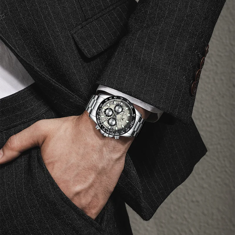 ROERDUM Ditan Collection Kindey Mechanical Movement Steel Strap Watch Men's Watches Beige Watch Dial-10