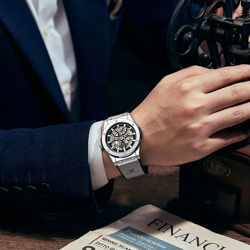 ROERDUM Infinite Universe Mechanical Movement Watch Men's Watches Black Dial-10