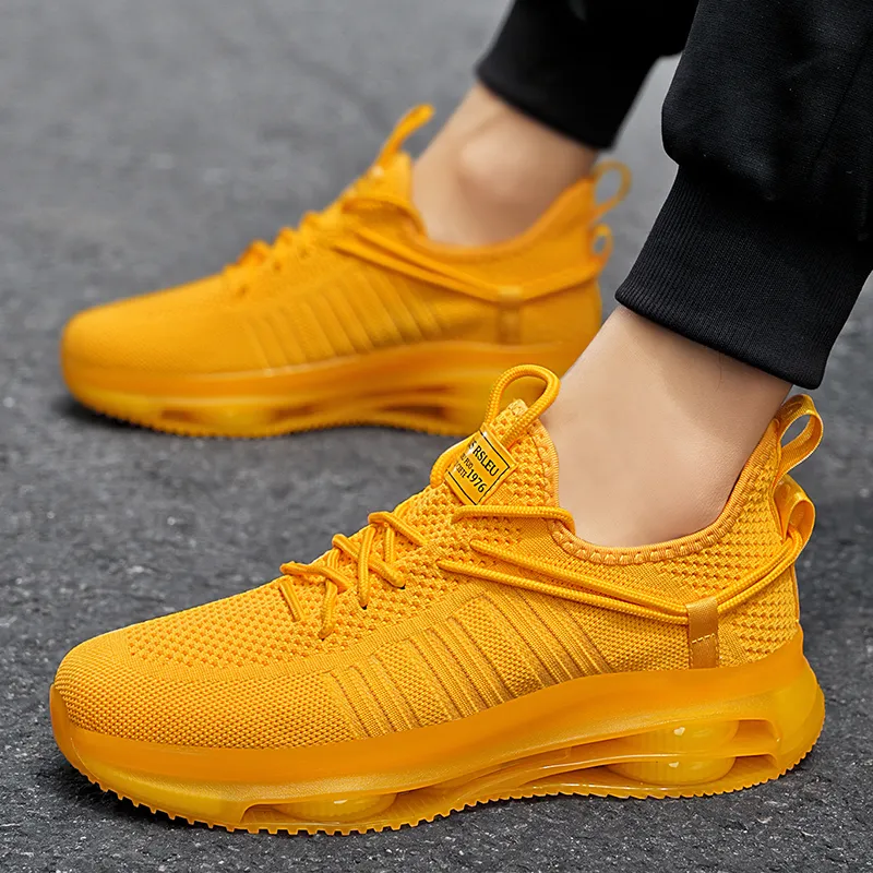 Kuding Slip Resistant, Abrasion Resistant, Breathable, Lightweight Low Top Casual Shoes Unisex-34