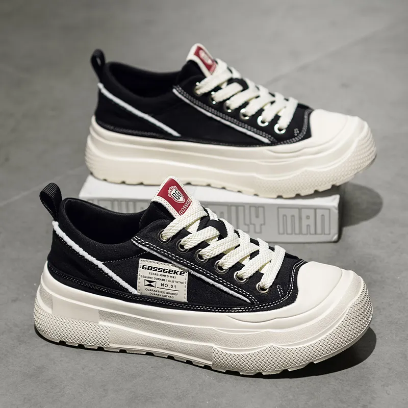 Kuding Slip Resistant, Abrasion Resistant, Lightweight, Breathable Low Top Skateboard Shoes Men's-4