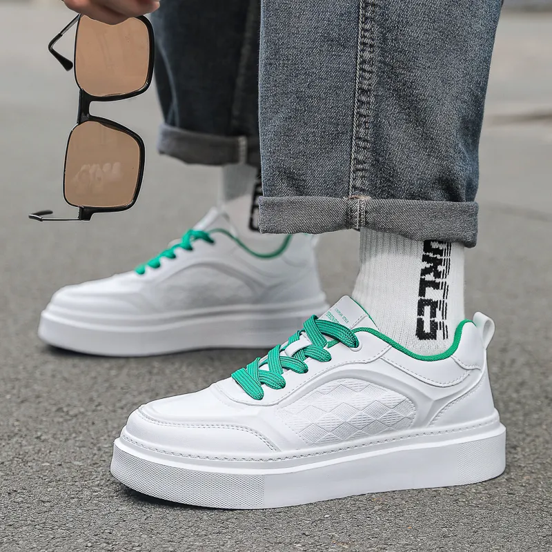 Kuding Slip Resistant, Lightweight, And Breathable Low Top Skateboard Shoes Men's-17