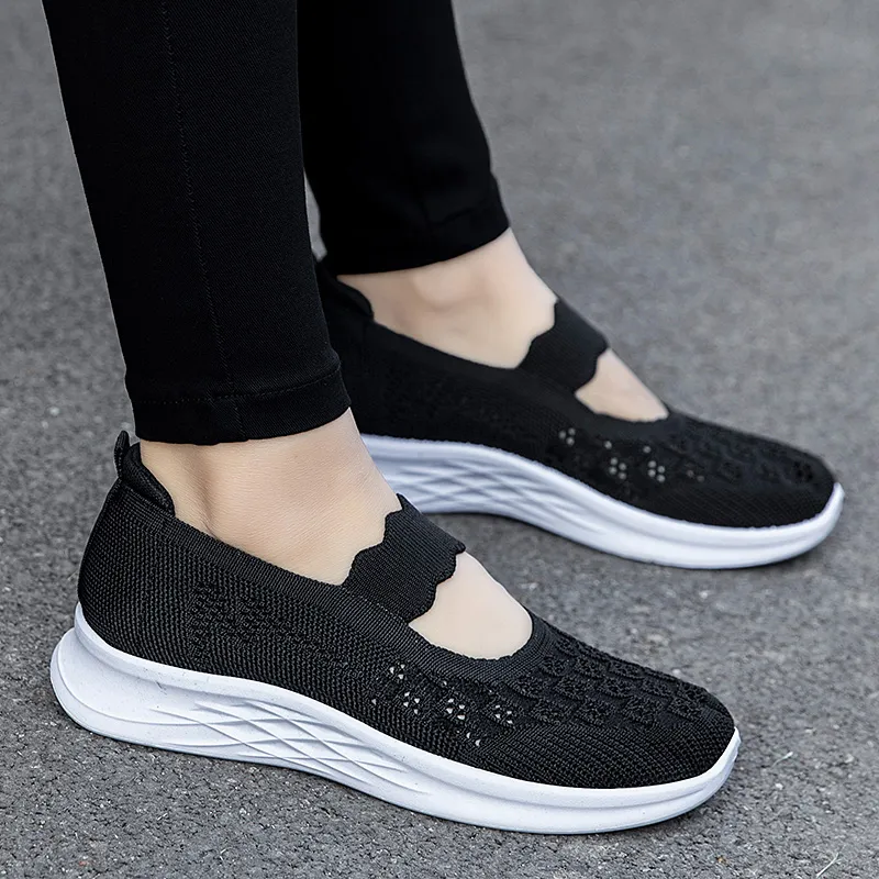 Kuding Slip Resistant, Abrasion Resistant, Breathable, Lightweight Low Top Casual Shoes Women's-16