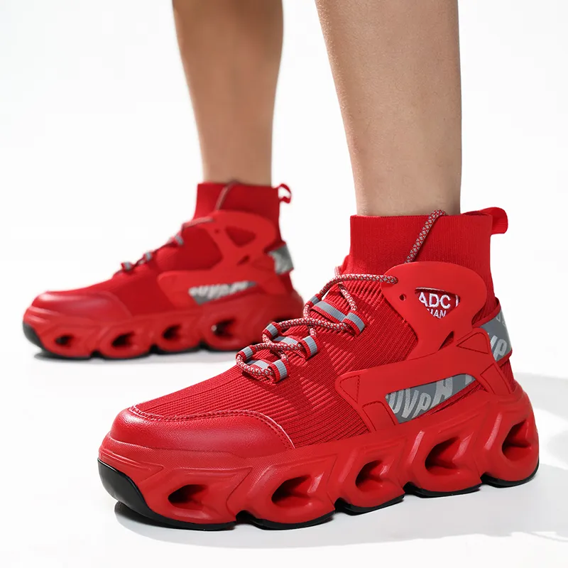 Kuding Shock Absorbing, Non Slip, Wear Resistant, Breathable And Lightweight High Top Casual Shoes Men's-16