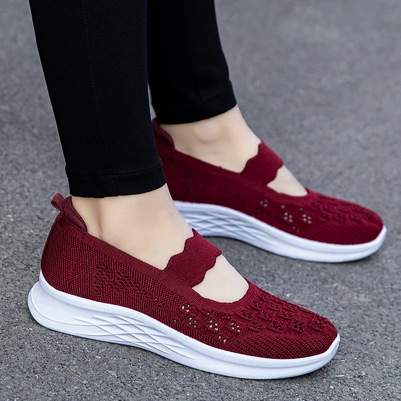 Kuding Slip Resistant, Abrasion Resistant, Breathable, Lightweight Low Top Casual Shoes Women's-10