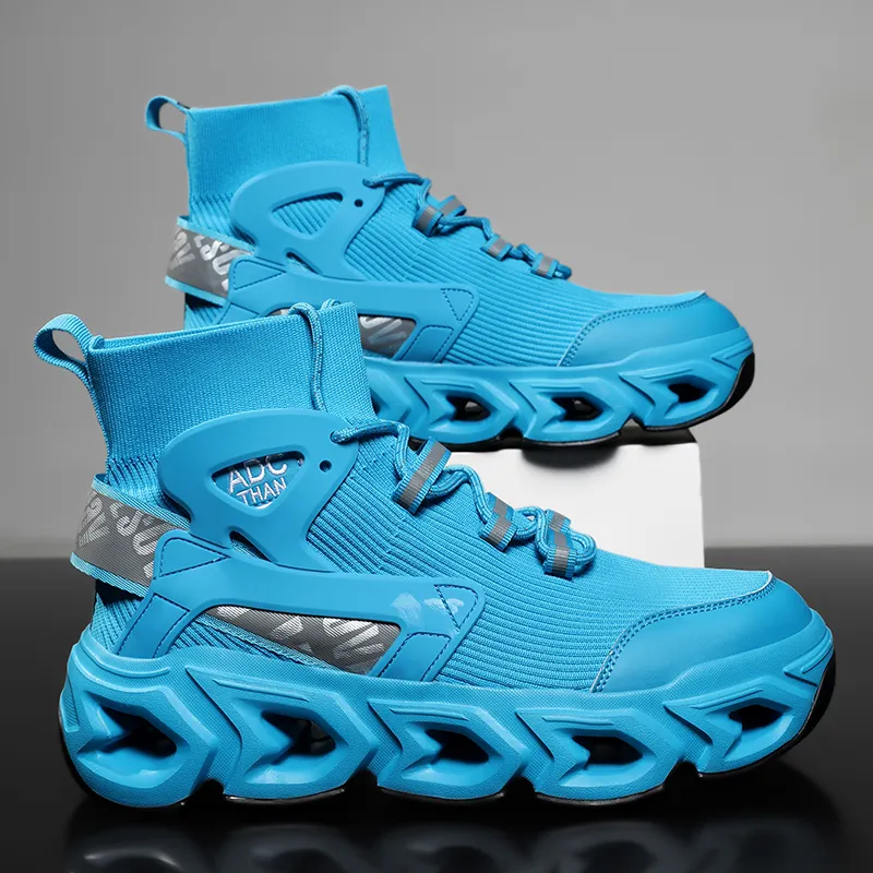 Kuding Shock Absorbing, Non Slip, Wear Resistant, Breathable And Lightweight High Top Casual Shoes Men's-9