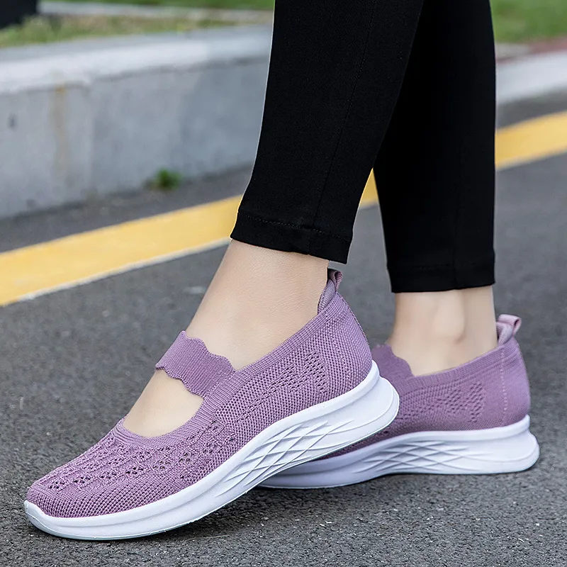 Kuding Slip Resistant, Abrasion Resistant, Breathable, Lightweight Low Top Casual Shoes Women's-4