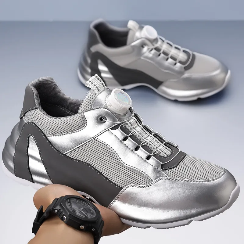 Kuding Slip Resistant, Abrasion Resistant, Breathable, Lightweight Low Top Casual Shoes Men's-4