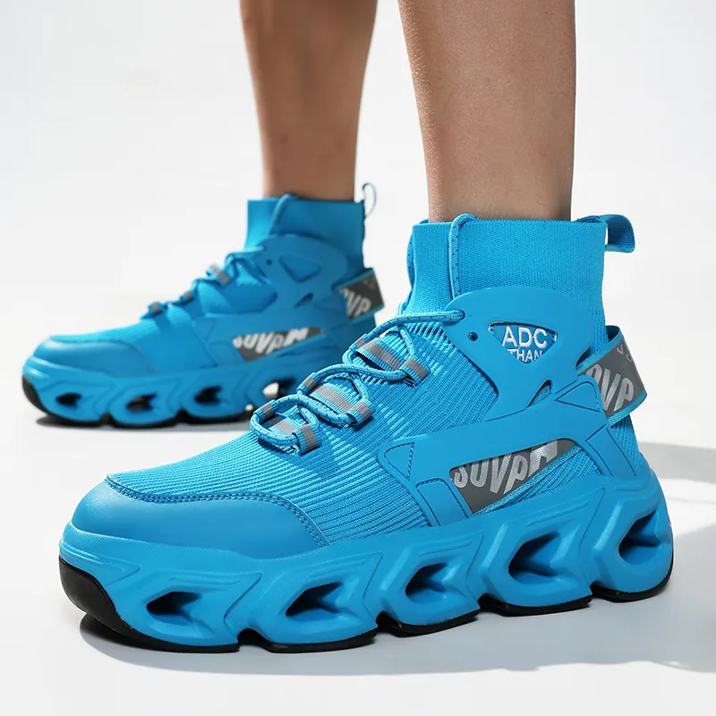 Kuding Shock Absorbing, Non Slip, Wear Resistant, Breathable And Lightweight High Top Casual Shoes Men's-10