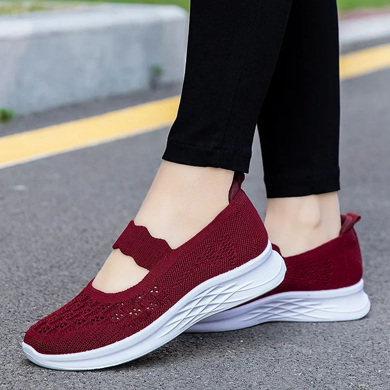 Kuding Slip Resistant, Abrasion Resistant, Breathable, Lightweight Low Top Casual Shoes Women's-8