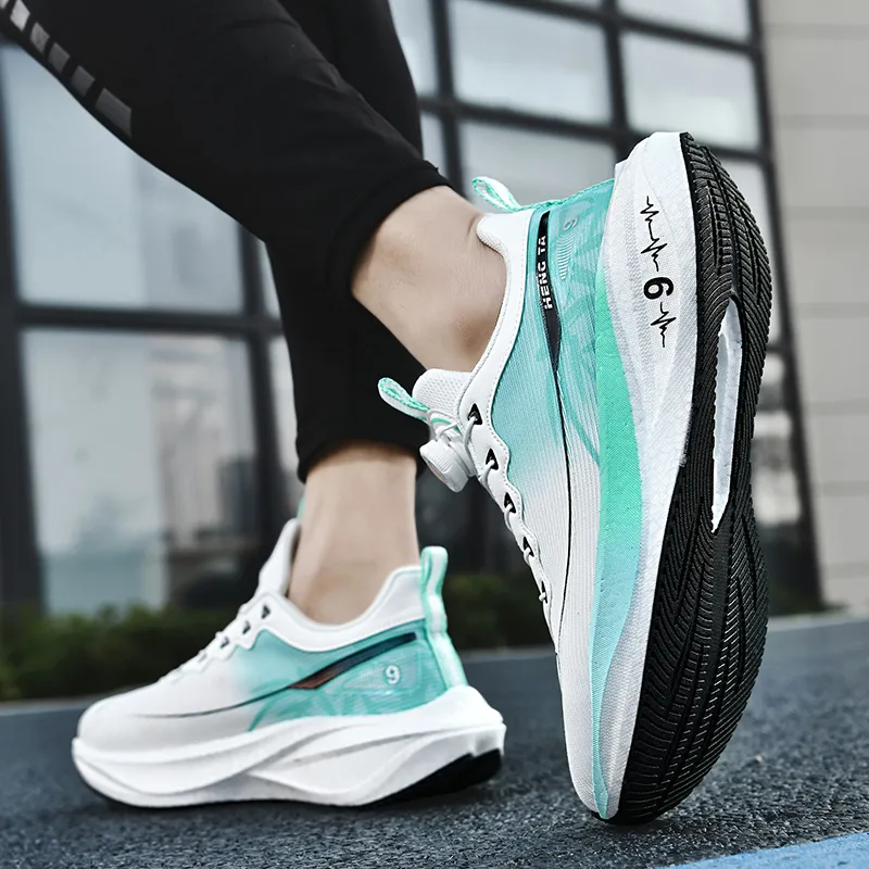 Kuding Running Shoes Men Low Top White Light Blue/White Light Moon/White Sapphire/White Yellow Black-21